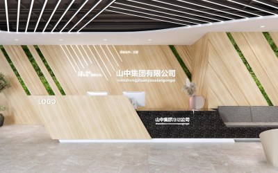 现代公司前台3D模型下载